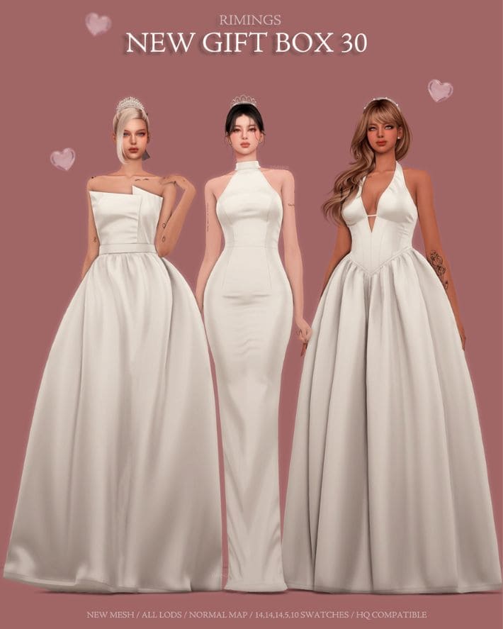 1 Bridal Dress Set