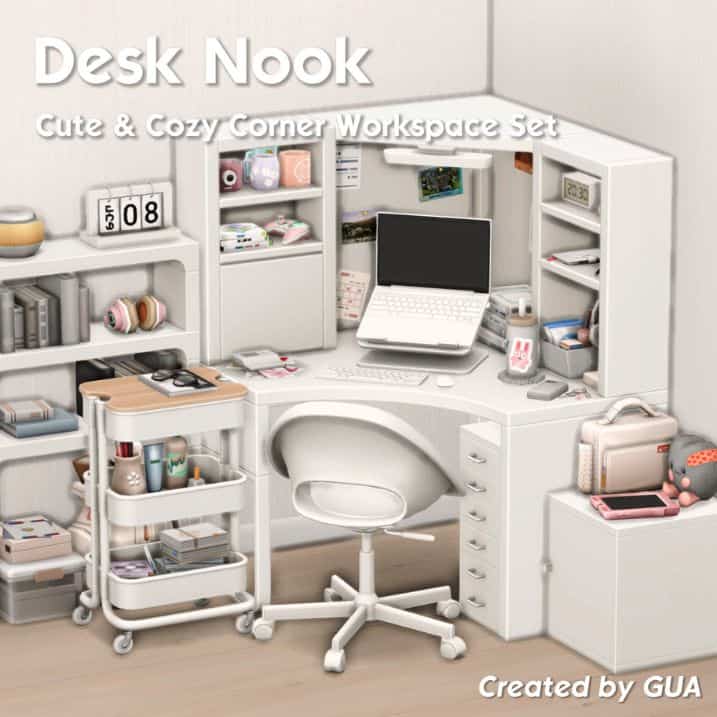 3 Desk Nook Workspace Set