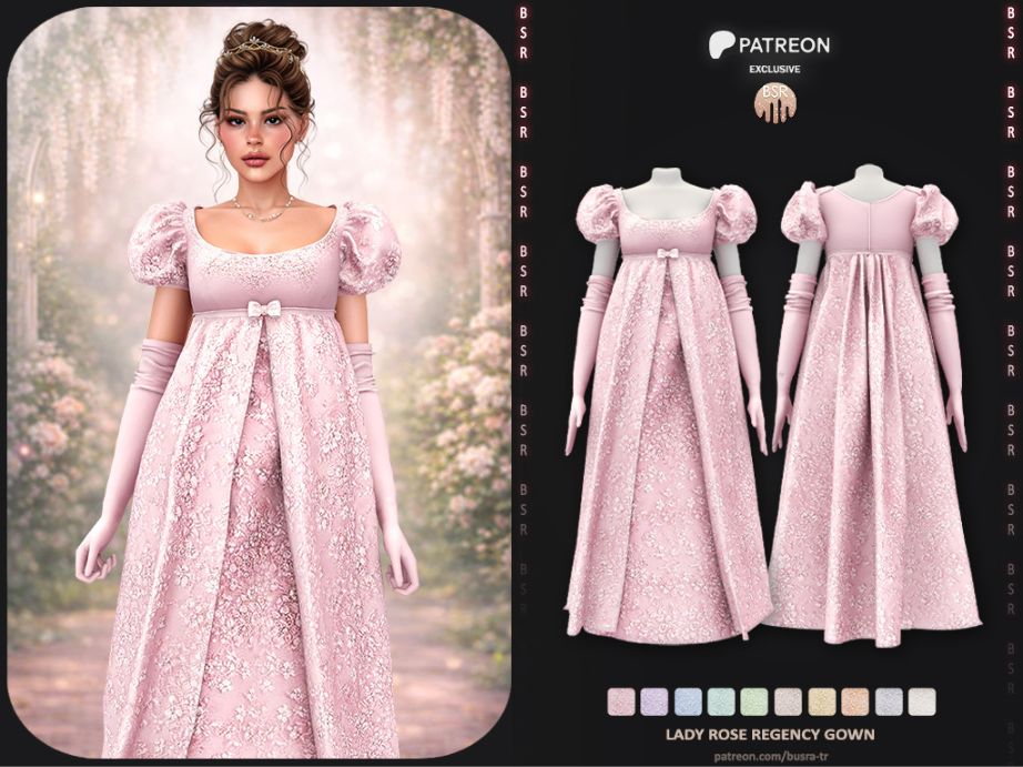6 Lady Rose Regency Gown