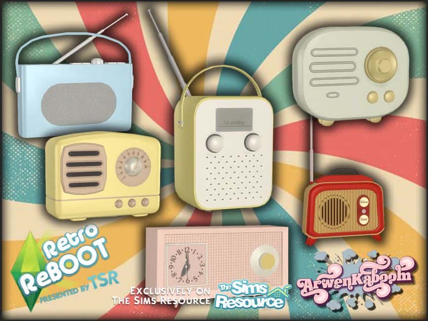 70s Retro Radio Set