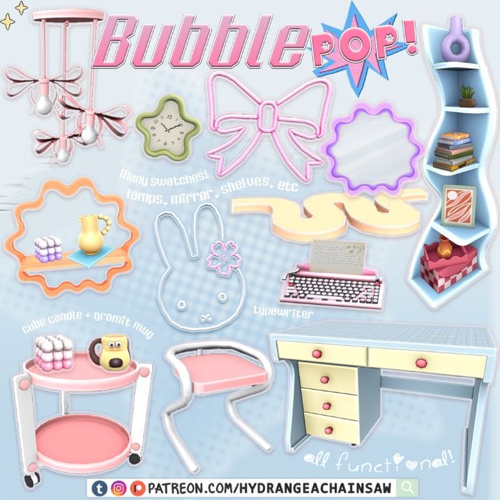 8 Bubble Pop CC Pack