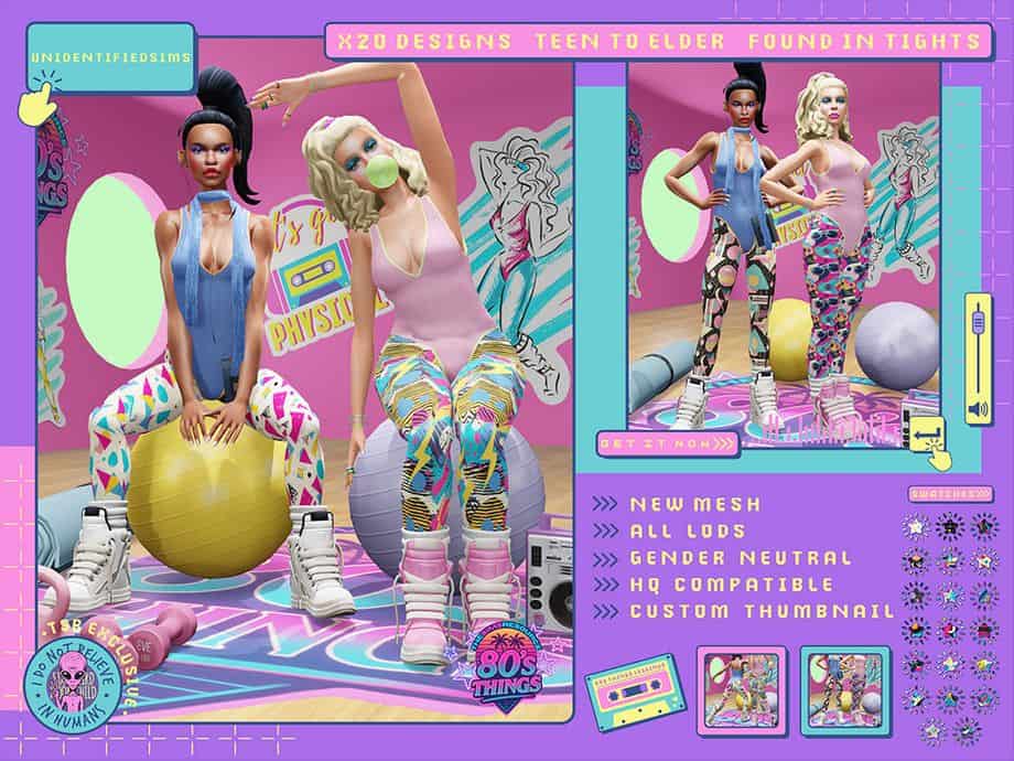 80s Things Aerobic Leggings