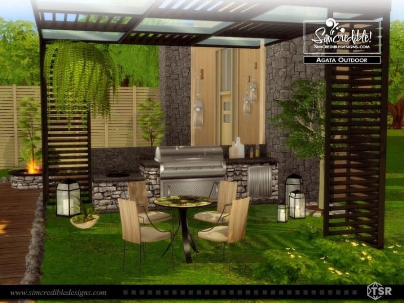 Agata Sims 4 Garden CC Set