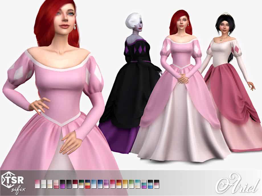 Ariel Princess Gown CC
