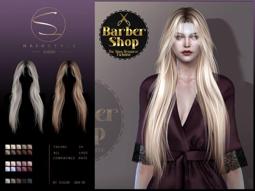 Barber Shop Long Ombre Hair