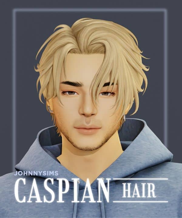 Caspian Sims 4 Male Hairstyle