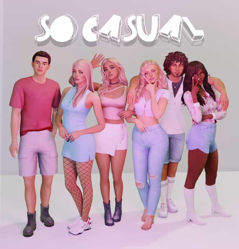 Casual Sims 4 CC Clothes Pack
