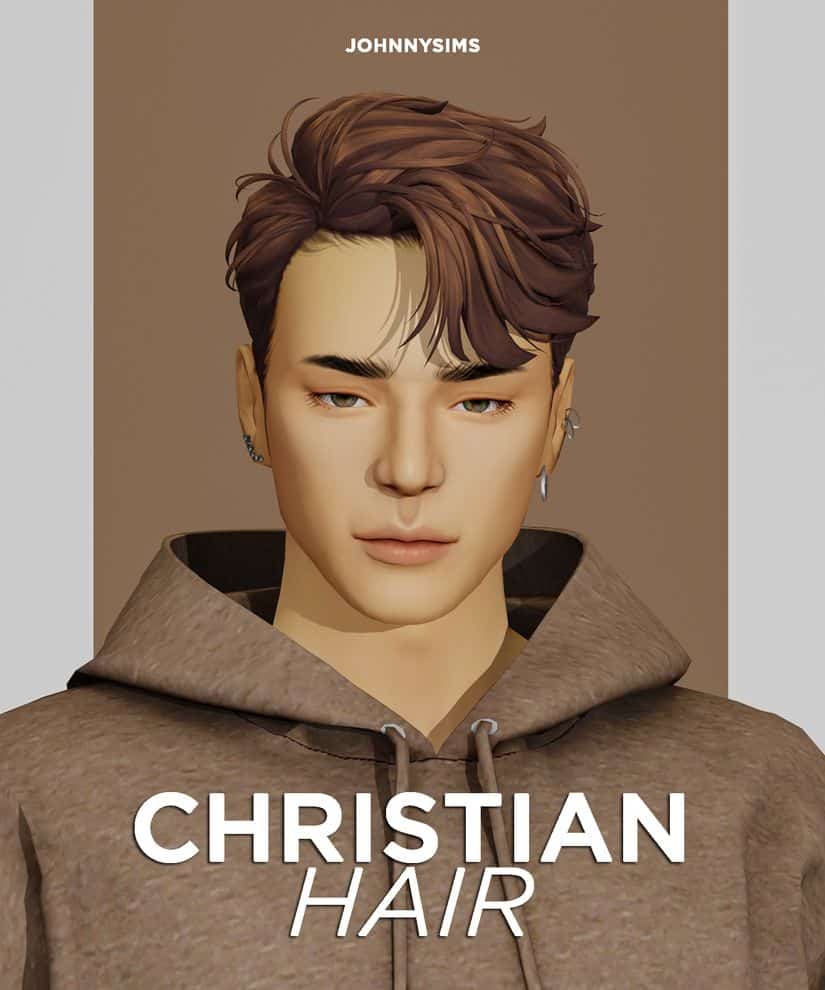 Christian Sims 4 Male CC Hair