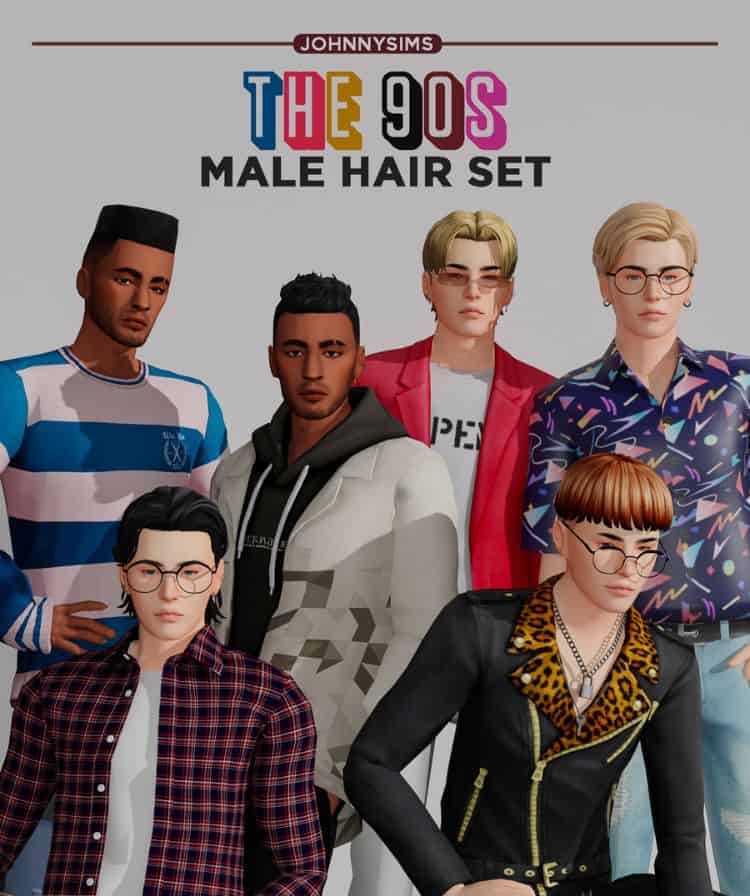 Collection of 90s Hairstyle CC