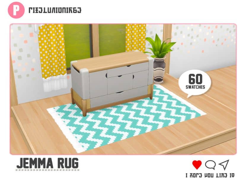 Colorful Rugs Sims 4 CC