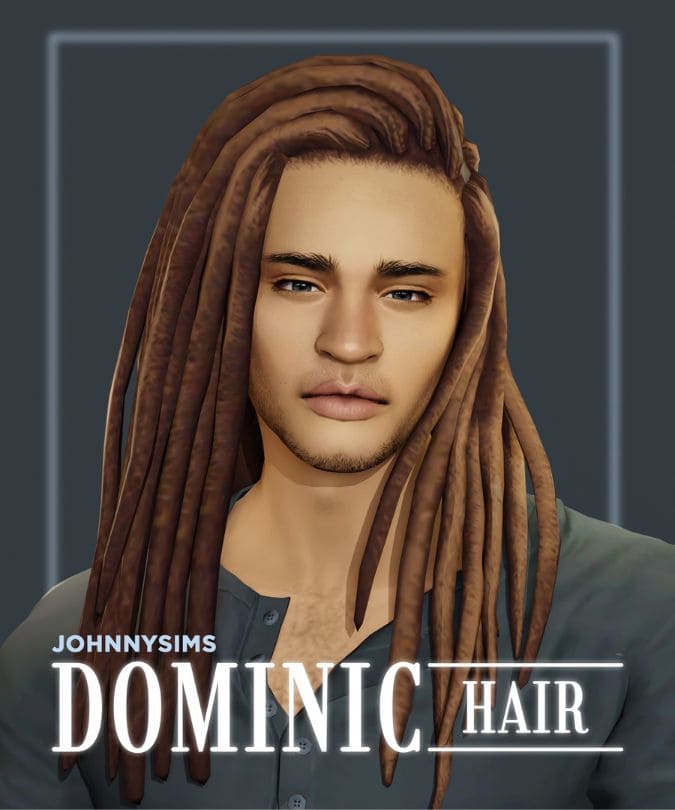 Dominic Black Hair CC
