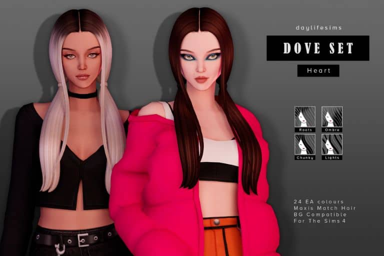 Dove Long Hair Set