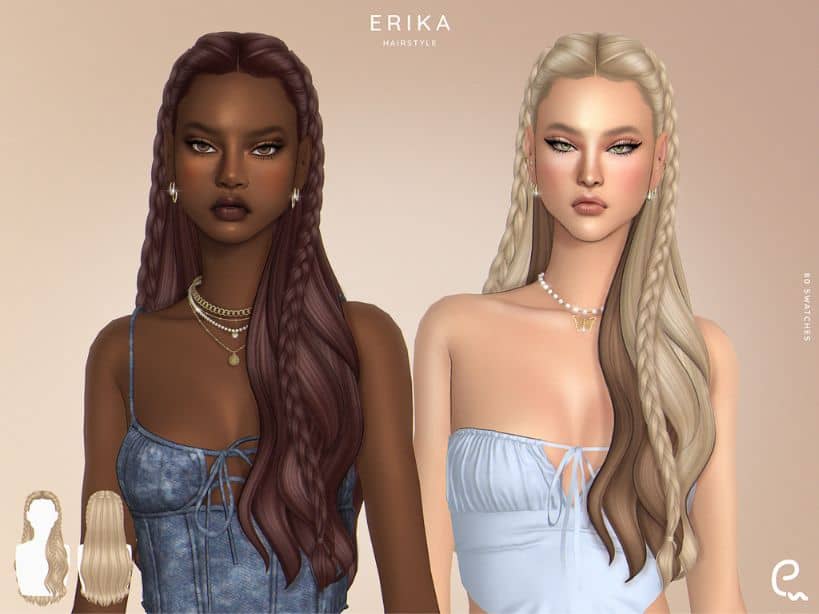 Erika Long Hairstyle Set