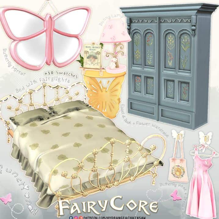 Fairycore Bedroom Set