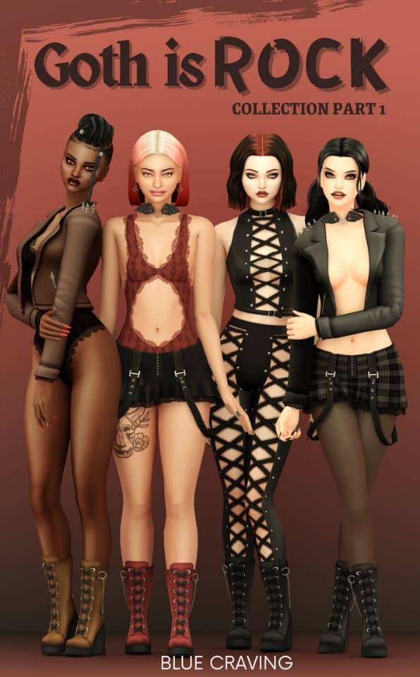 Female Clothing Goth Set