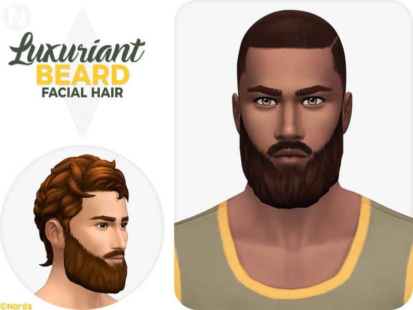 Full Beard CC for Sims 4