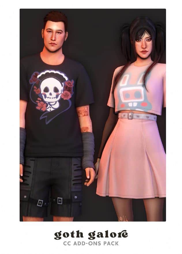 Goth Galore Clothing CC Add-Ons