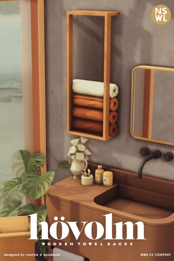 Hövolm Wooden Towel Racks