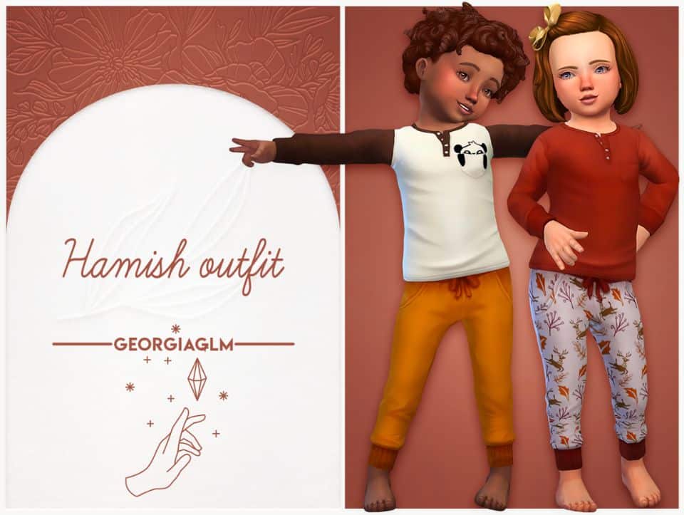 Hamish Toddler Outfit CC