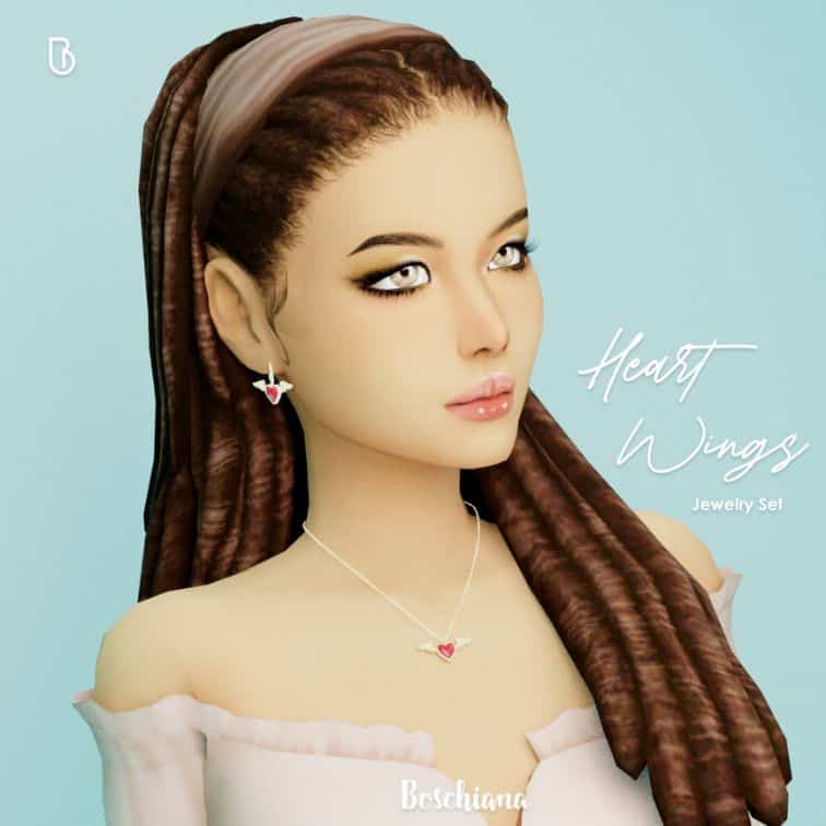 Heart Wings Jewelry Set