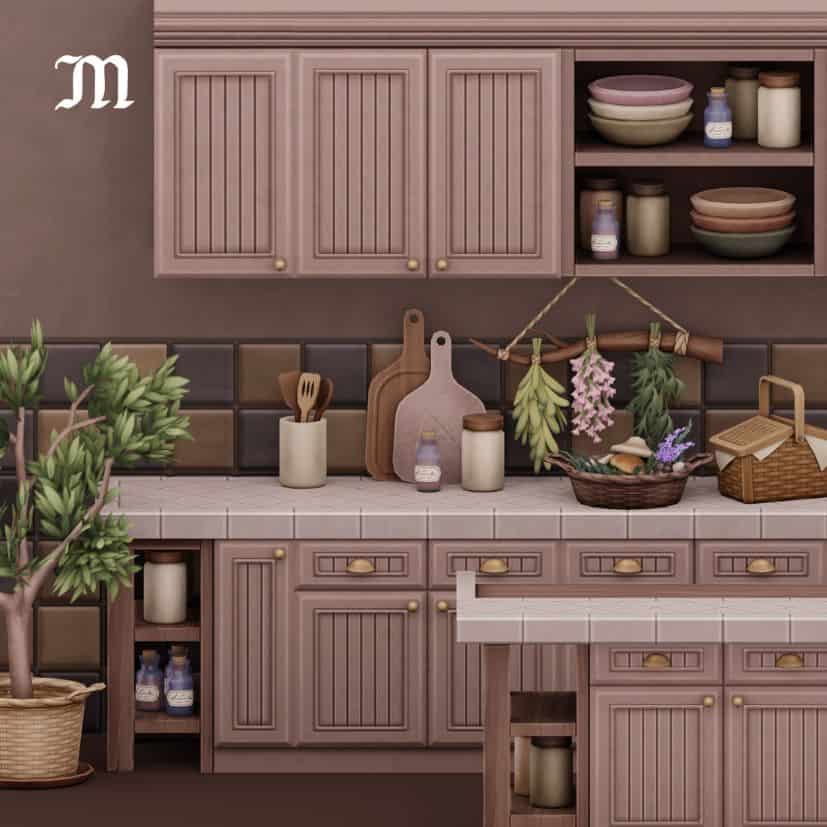 Herbalist Sims 4 Kitchen CC