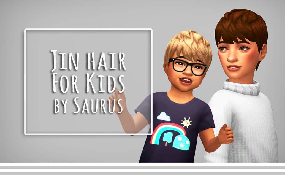 Jin Hair for Sims 4 Toddlers