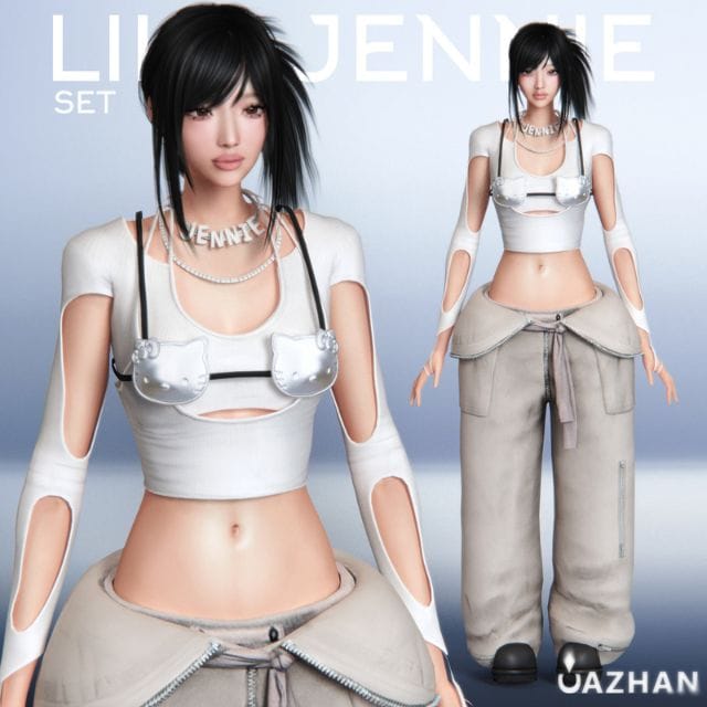 Like Jennie CC Clothes Set