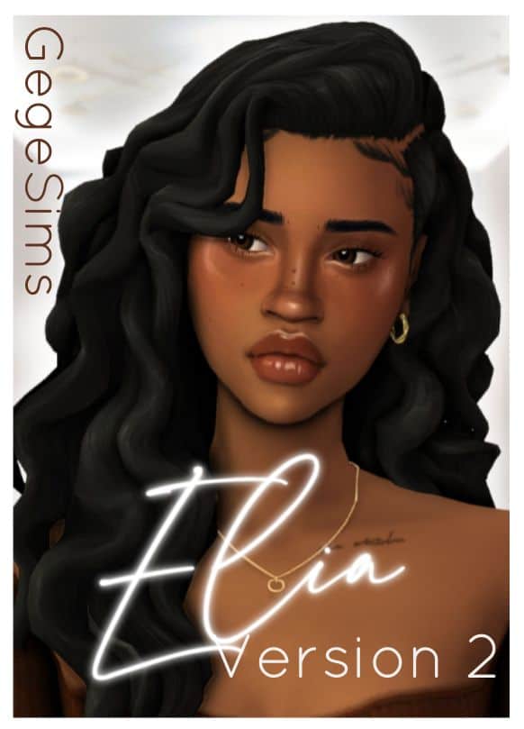 Long Wavy Hair for Female Sims