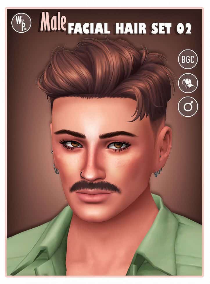 Male Facial Hair Set 02