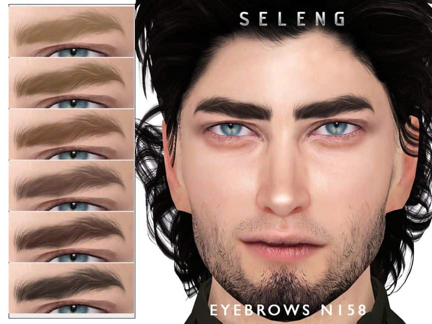 Manly Sims 4 Eyebrows