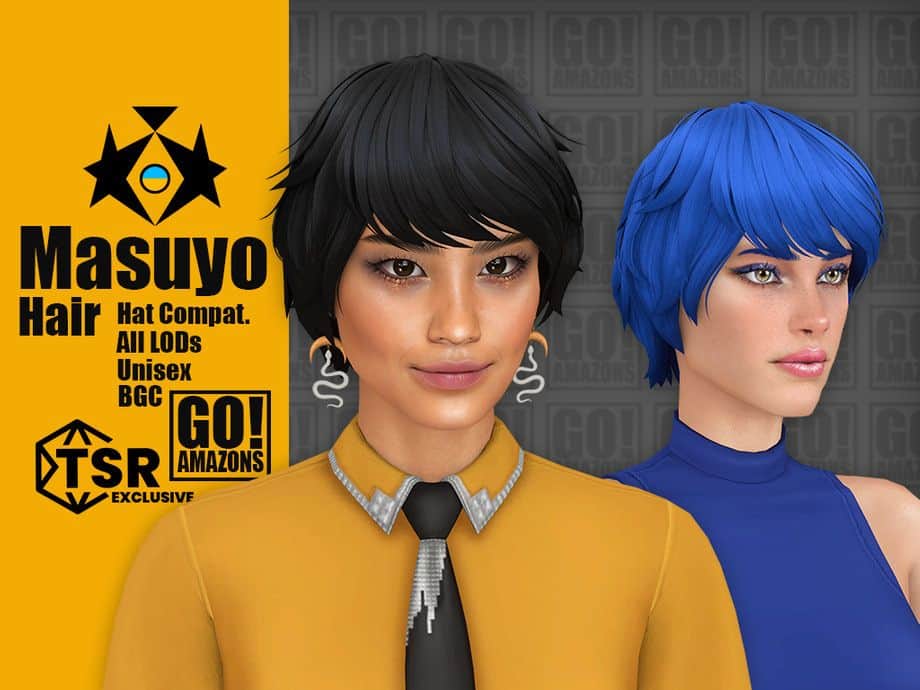 Masuyo Short Bob With Bangs