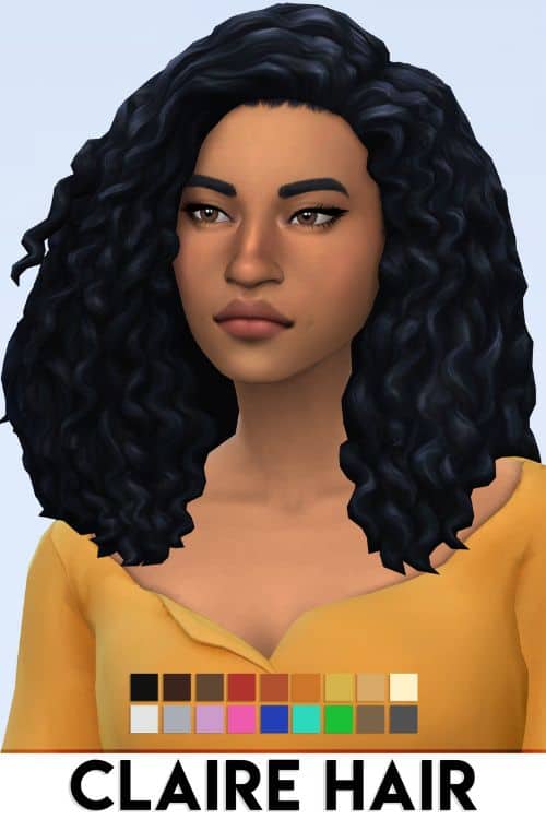 Medium Curly Combover Hair