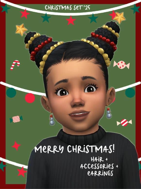 Merry Christmas Hair Set