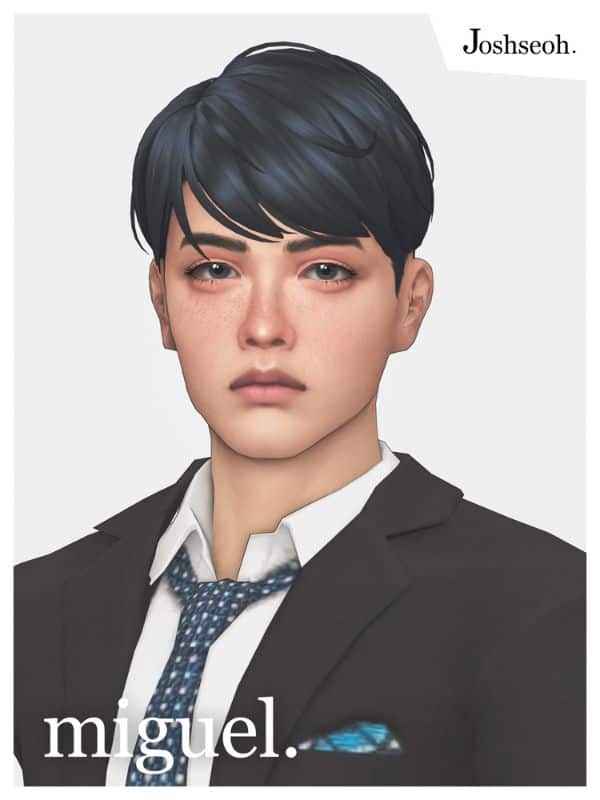 Miguel Sims 4 Male Hair CC