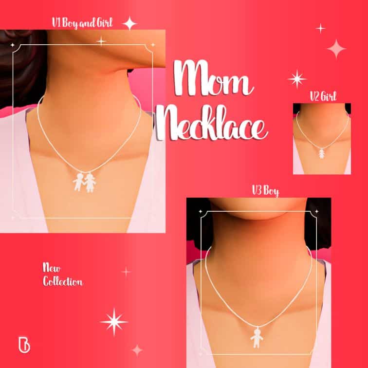 Mom Sims 4 CC Necklace