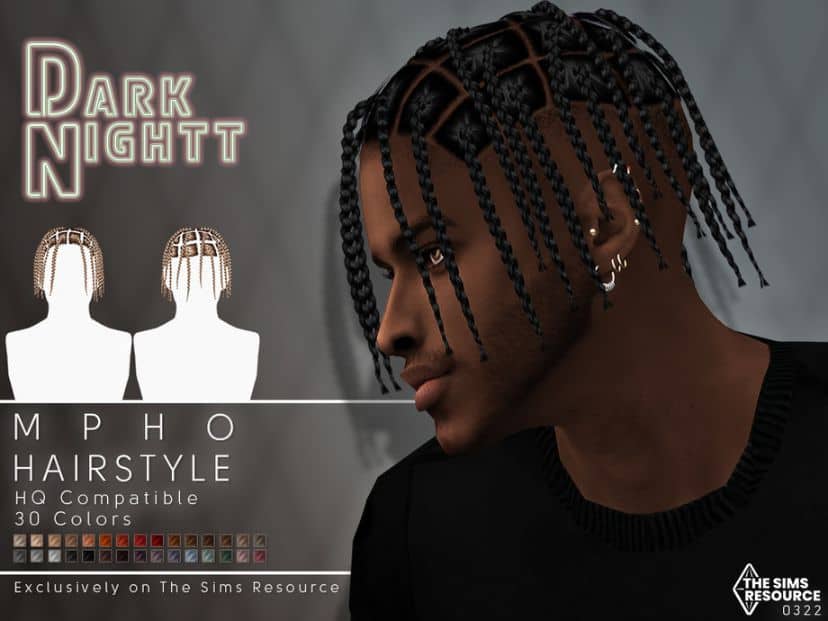 Mpho Hairstyle in Sims 4