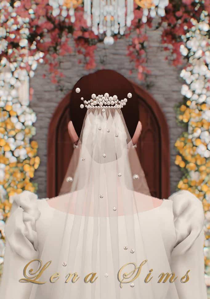 Pearl Back Hair Piece