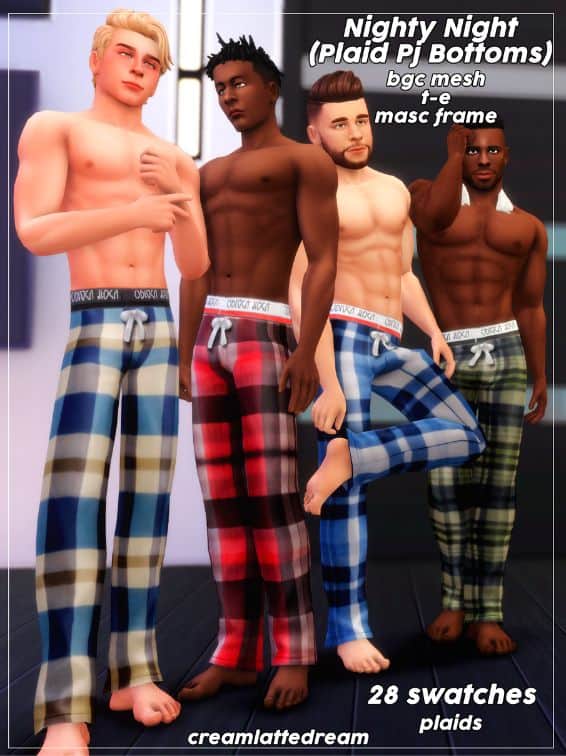 Plaid PJ Bottoms CC