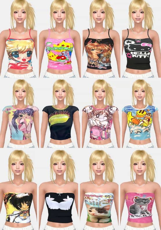 Print Tops Set