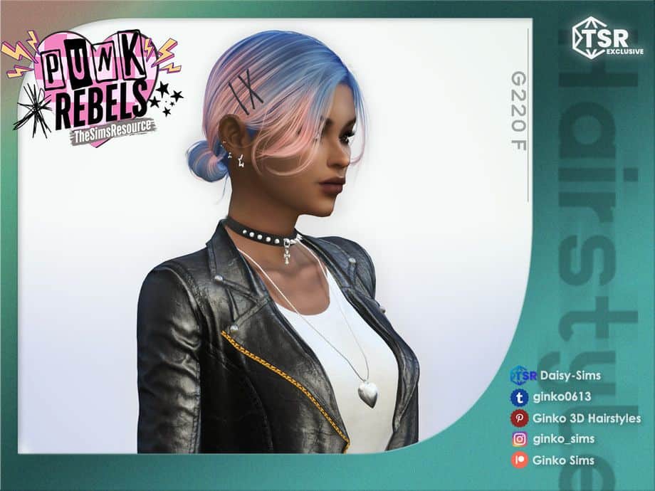 Punk Rebels Low Bun Updo
