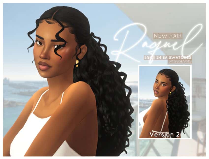 Raquel Curly Hair Ponytail CC
