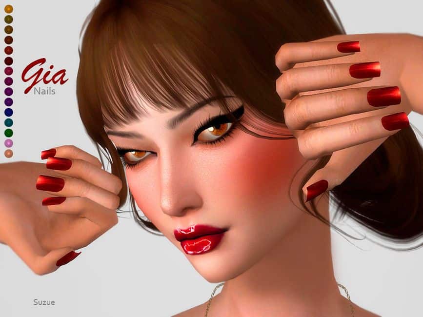 Reflective Sims Nails CC
