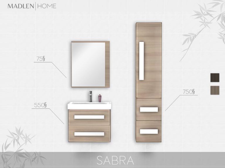 Sabra Bathroom Set for Sims 4