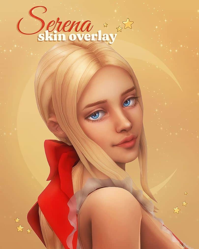 Serena Sims 4 Skin Overlay