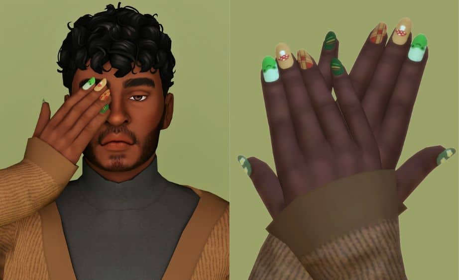 Short Sims 4 Nails
