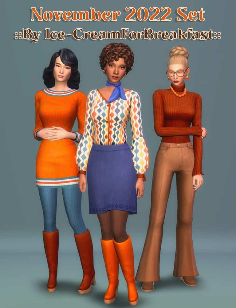 Sims 4 70s CC Pack