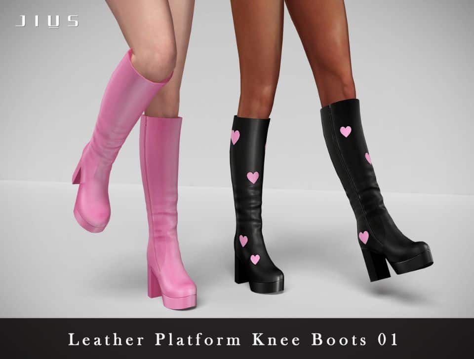 Sims 4 70s Knee-High Boots