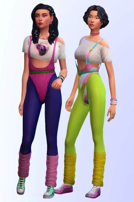 Sims 4 80s Workout Set