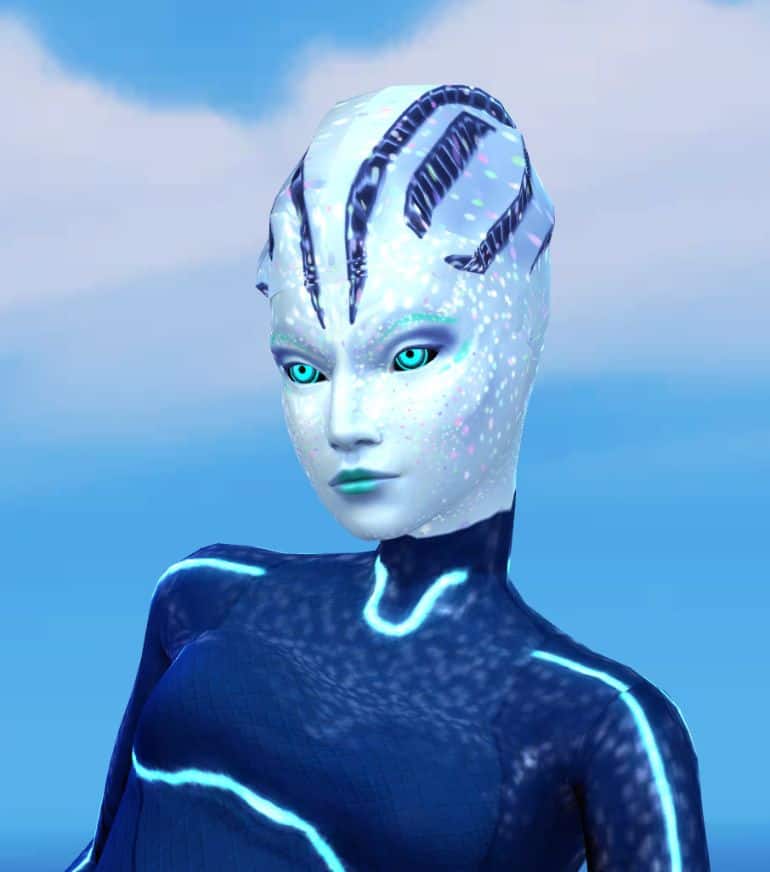 Sims 4 Alien Cyber Head CC