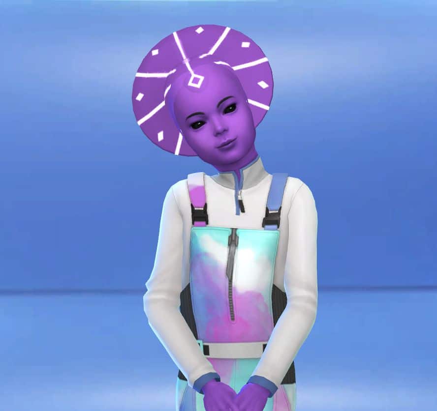 Sims 4 Alien Tricera-Head CC